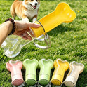 Portable Bone-Shaped Pet Water Bottle & Bowl for Dogs & Cats