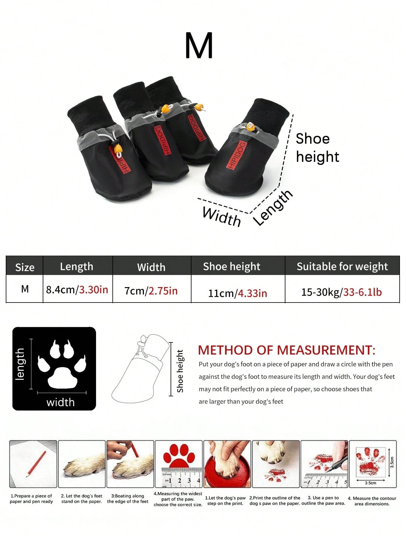 Waterproof Non-Slip Dog Boots | Protective Outdoor Paw Shoes