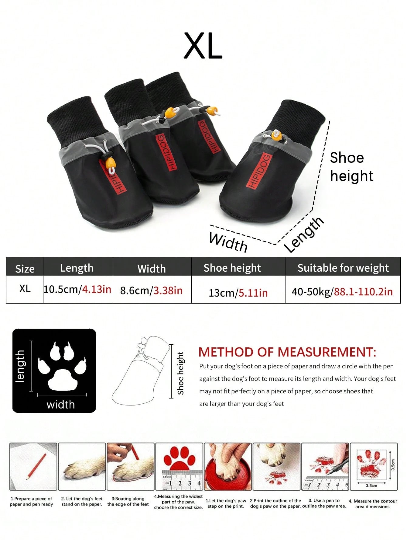 Waterproof Non-Slip Dog Boots | Protective Outdoor Paw Shoes