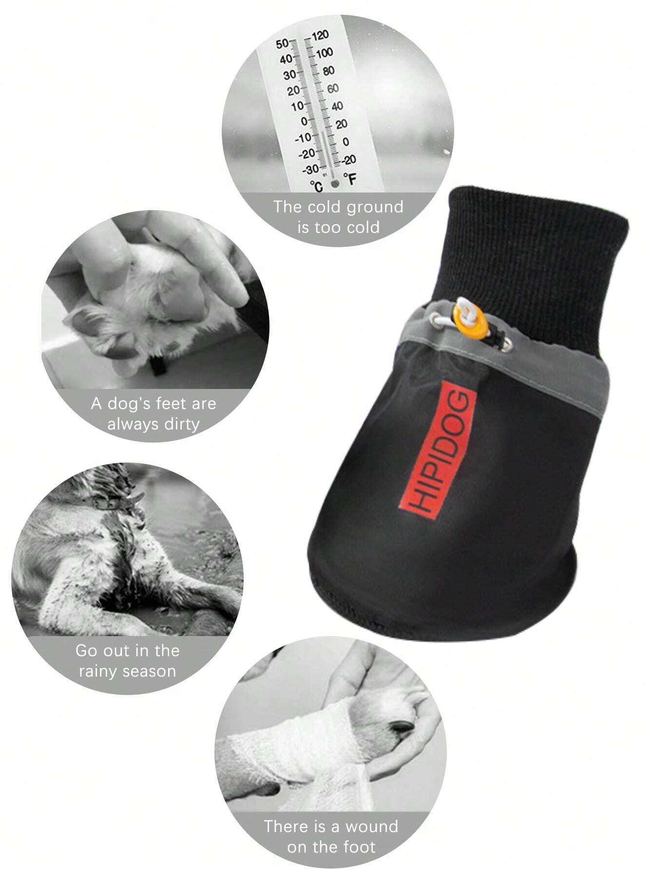 Waterproof Non-Slip Dog Boots | Protective Outdoor Paw Shoes