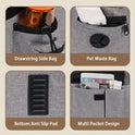 Expandable Pet Carrier Backpack with Sunshade | Cat & Dog Travel Bag