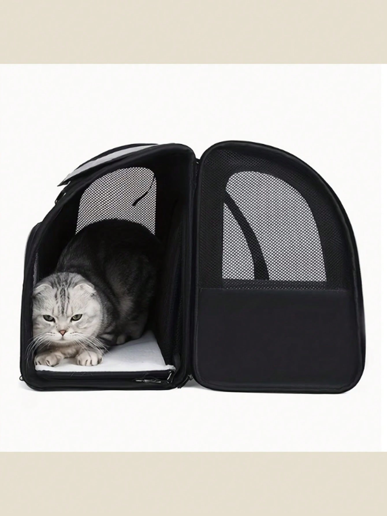 Expandable Pet Carrier Backpack with Sunshade | Cat & Dog Travel Bag