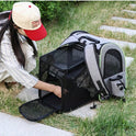 Expandable Pet Carrier Backpack with Sunshade | Cat & Dog Travel Bag