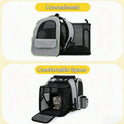 Expandable Pet Carrier Backpack with Sunshade | Cat & Dog Travel Bag