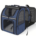Expandable Pet Carrier Backpack with Sunshade | Cat & Dog Travel Bag