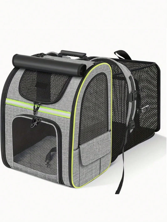 Expandable Pet Carrier Backpack with Sunshade | Cat & Dog Travel Bag