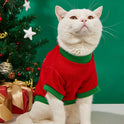 Christmas Pet Sweatshirt – Festive Dog & Cat Clothes for Small Pets