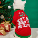 Christmas Pet Sweatshirt – Festive Dog & Cat Clothes for Small Pets