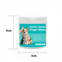 50pcs Pet Ear Cleaning Wipes | Coconut Scent for Dogs & Cats
