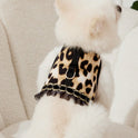 Leopard Print Cat & Dog Collar and Leash Set – Fashionable Pet Walking Set