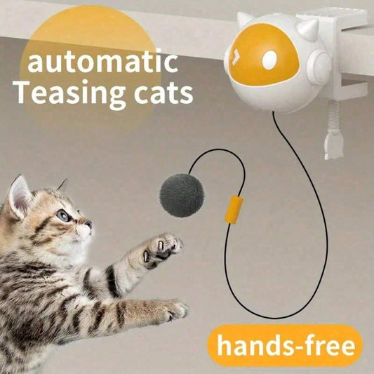 Interactive Automatic Cat Toy | Moving Ball & Hanging Teaser