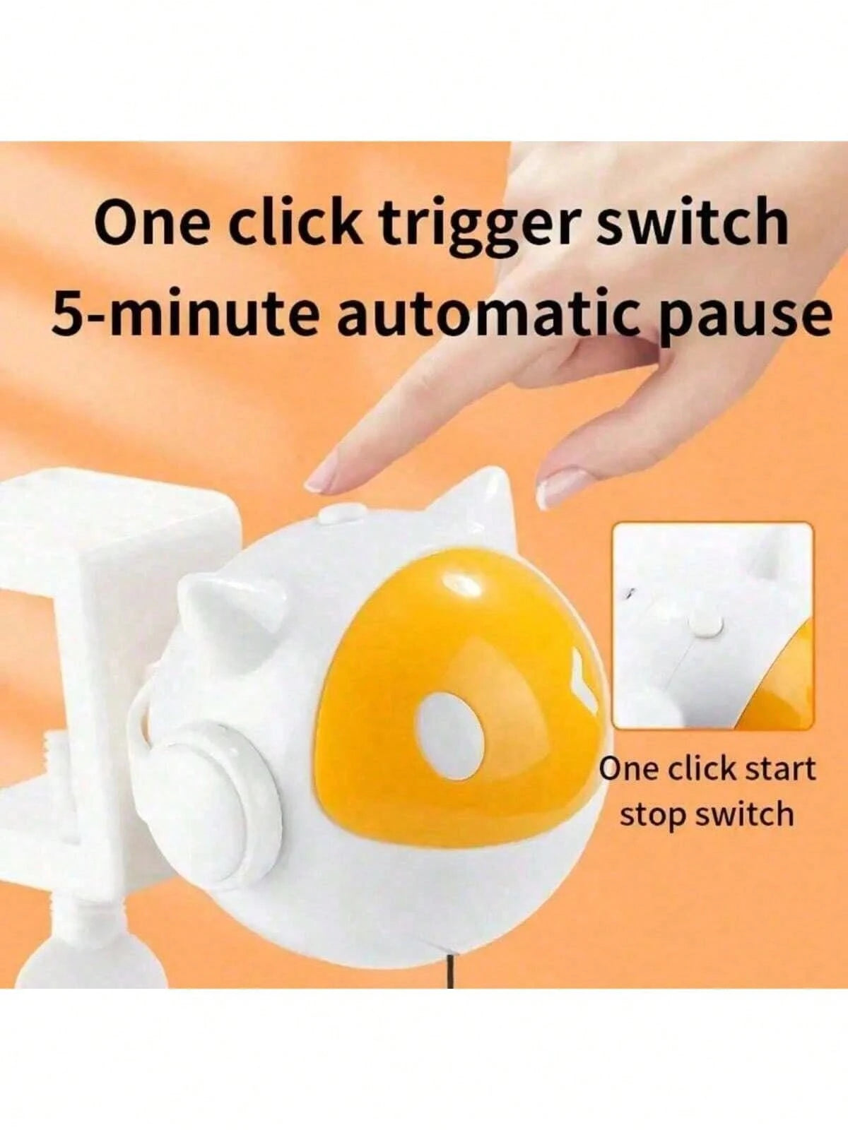 Interactive Automatic Cat Toy | Moving Ball & Hanging Teaser