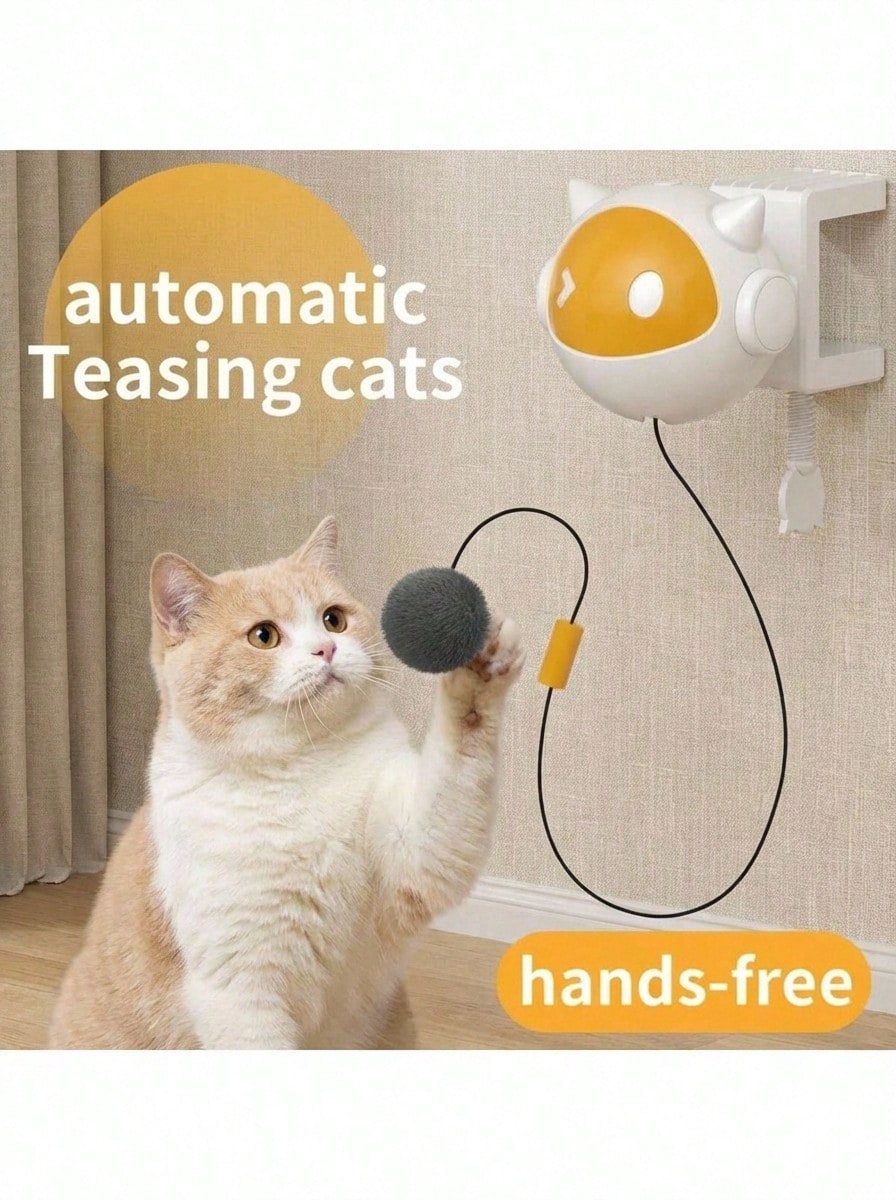 Interactive Automatic Cat Toy | Moving Ball & Hanging Teaser