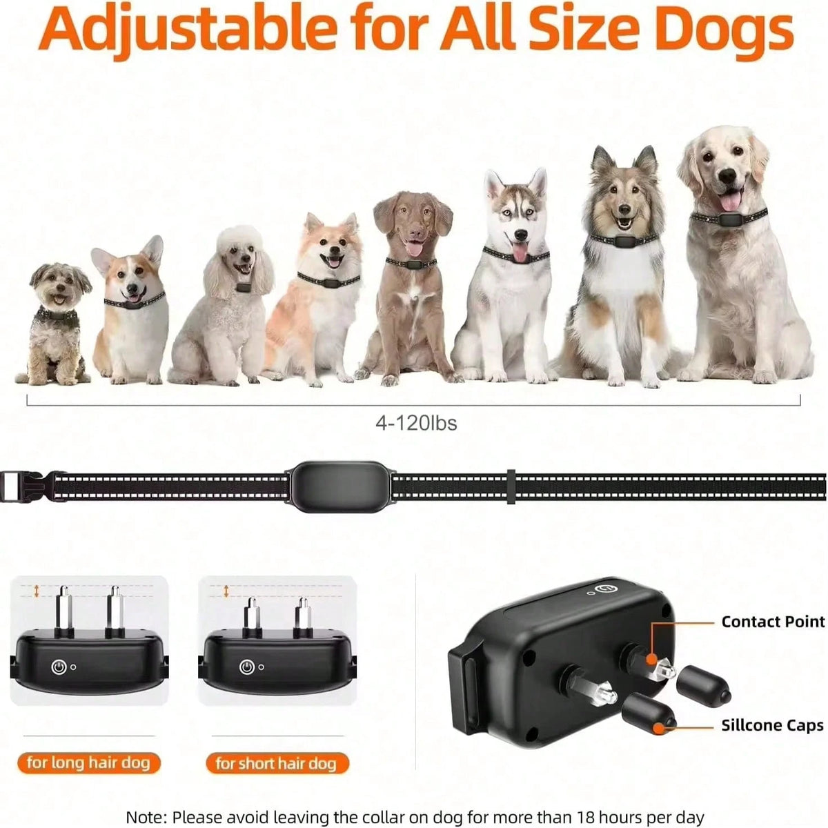 Rechargeable Waterproof Dog Training Collar | 1000m Remote Range