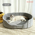 High-Cushion Pet Sofa Bed – Washable Non-Slip Bed for Cats and Small to Large Dogs