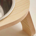 Tilted Stainless Steel Pet Bowl with Stand | Anti-Spill Cat & Dog Feeder