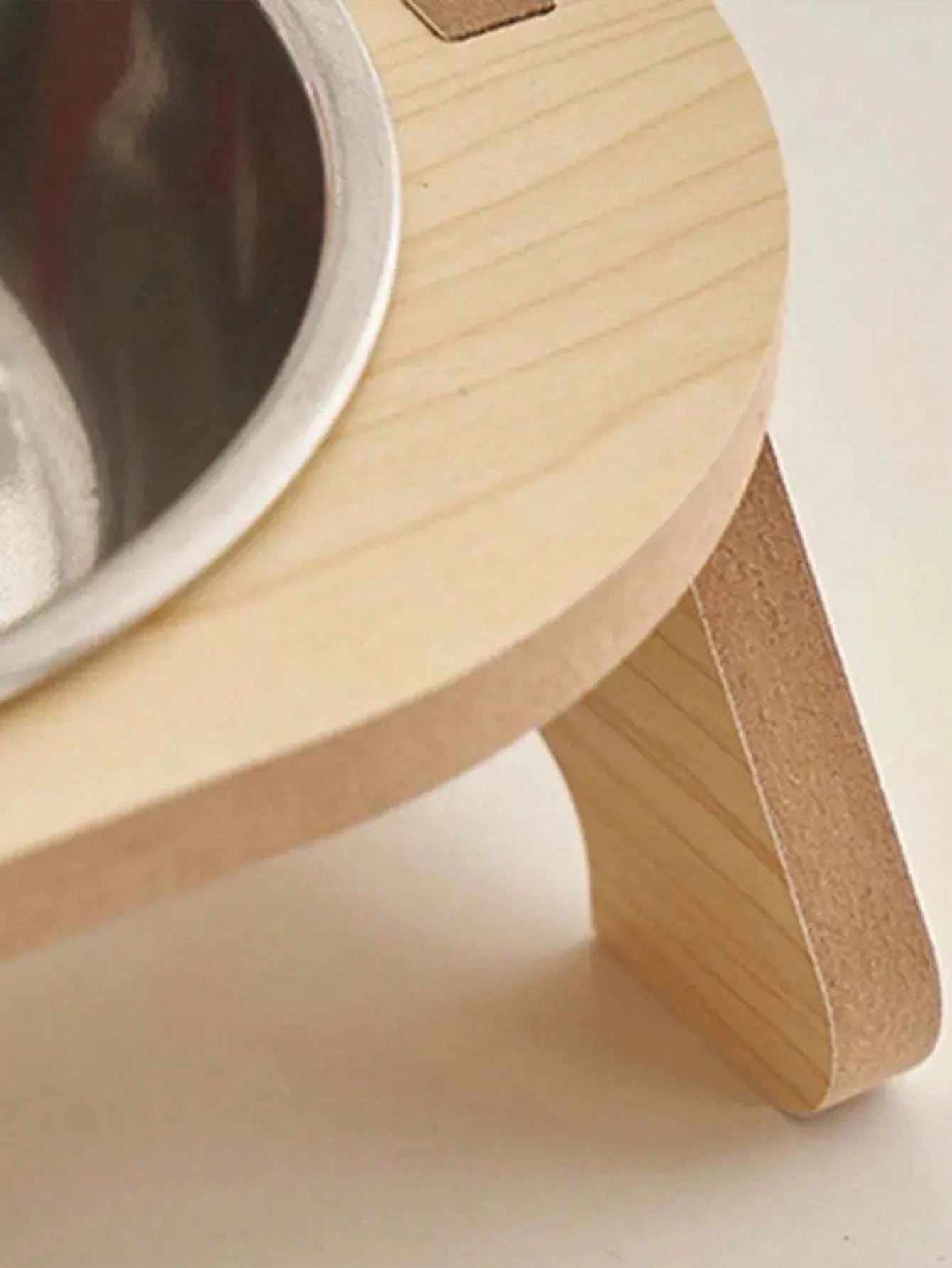 Tilted Stainless Steel Pet Bowl with Stand | Anti-Spill Cat & Dog Feeder