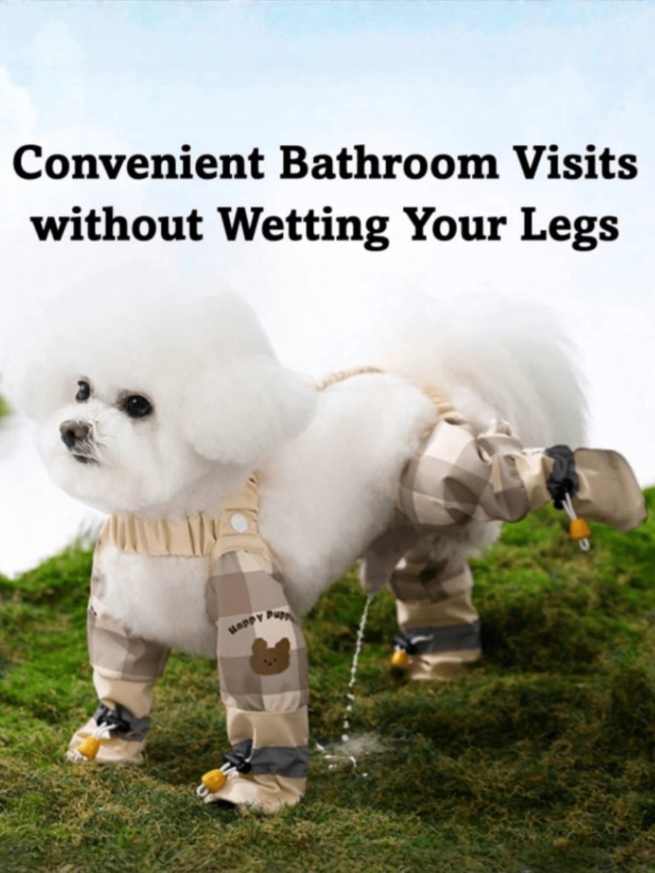 Small Dog Protective Pants with Paw Shoes – Waterproof Outdoor Set