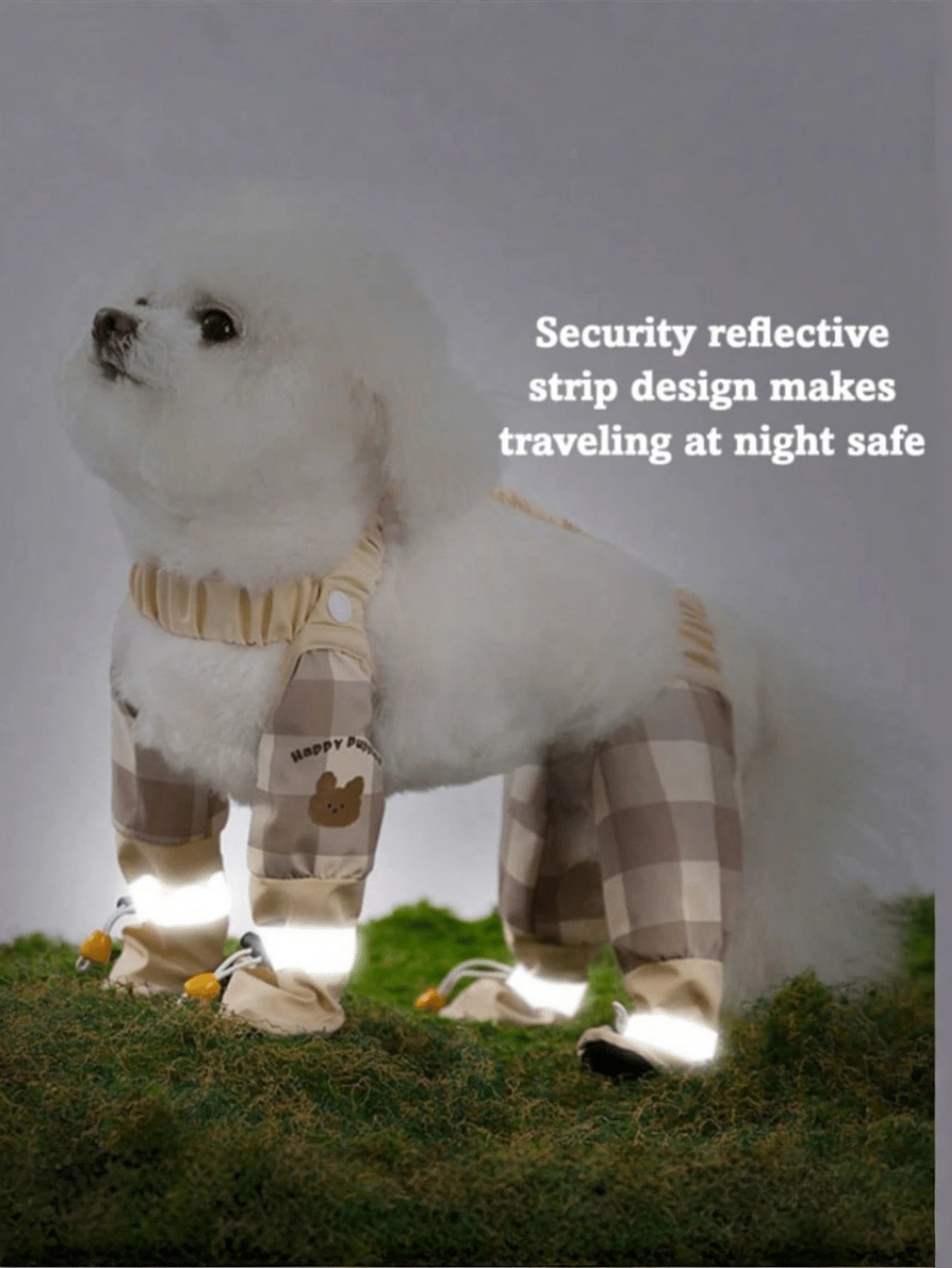 Small Dog Protective Pants with Paw Shoes – Waterproof Outdoor Set