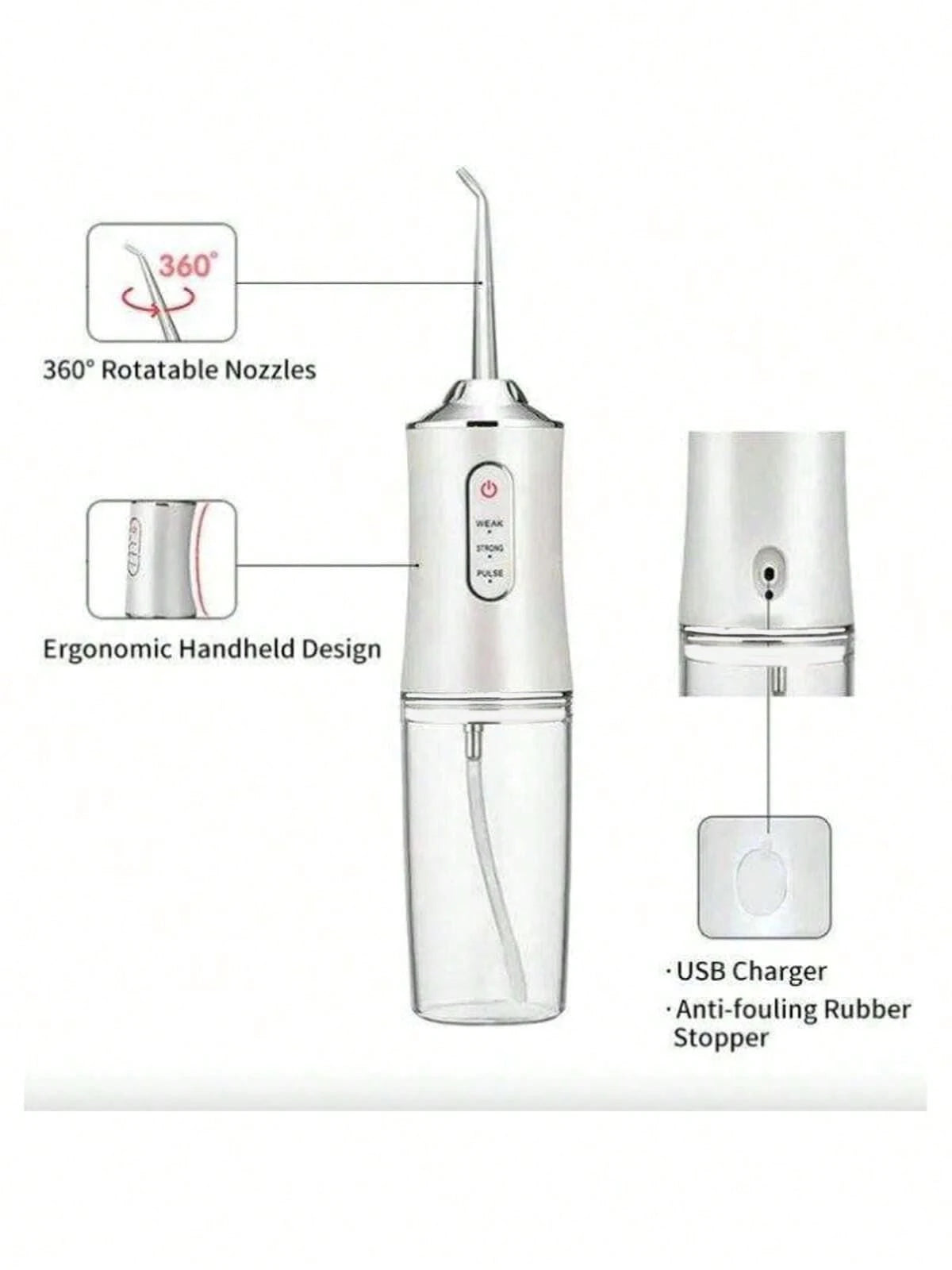 USB Rechargeable Pet Dental Cleaning Kit | Cat & Dog Teeth Cleaner