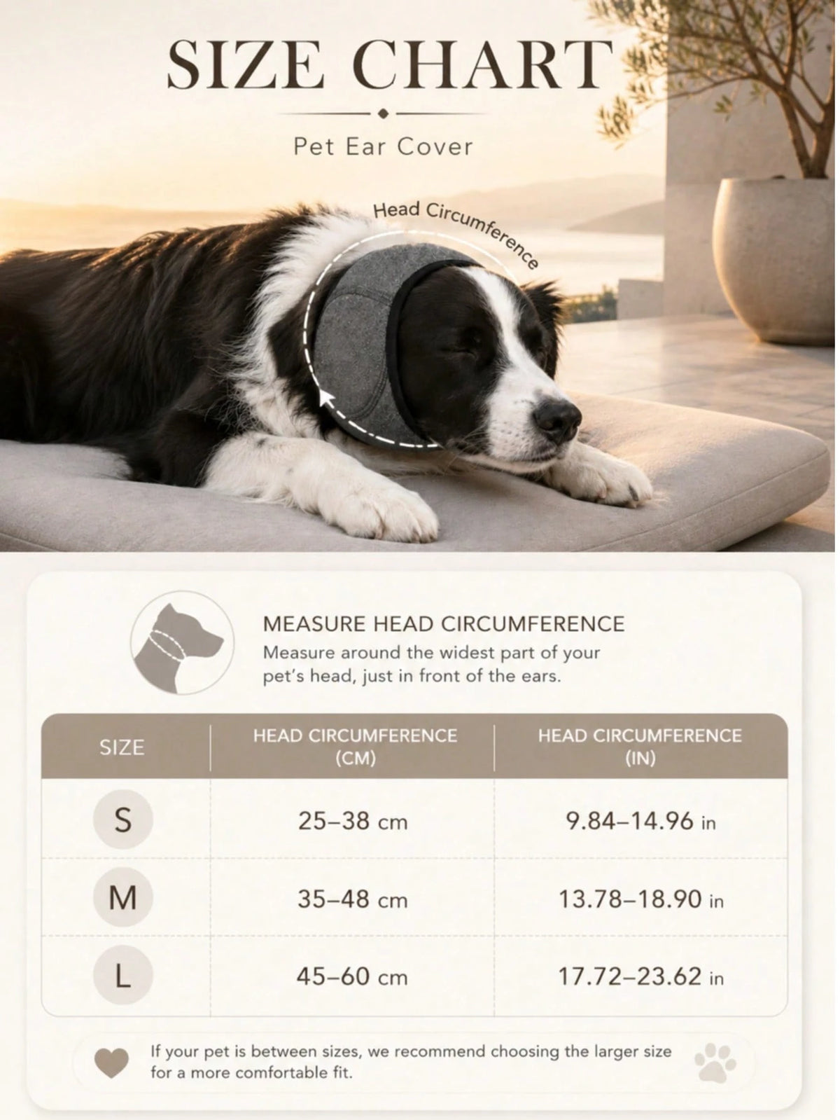 Dog Noise-Reducing Ear Muffs – Calming Ear Cover for Dogs