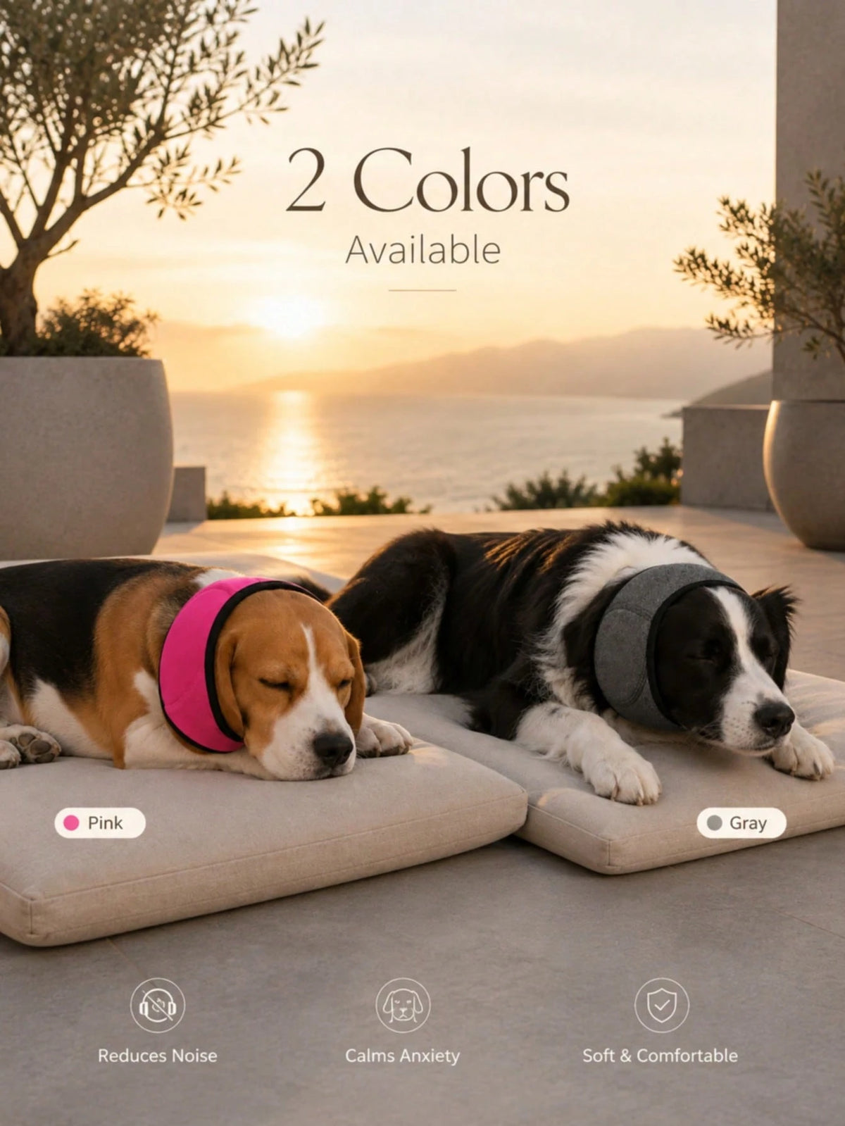 Dog Noise-Reducing Ear Muffs – Calming Ear Cover for Dogs