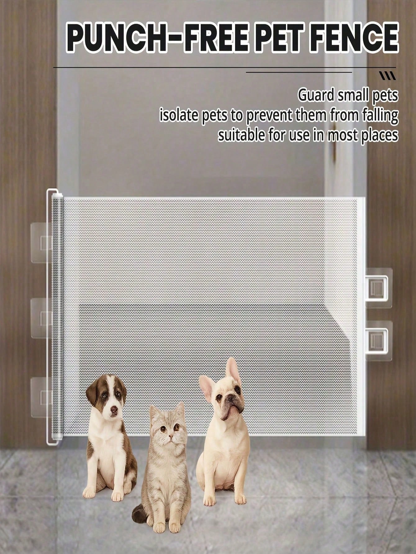 Scalable Pet Safety Gate – Indoor & Outdoor Puppy and Cat Fence