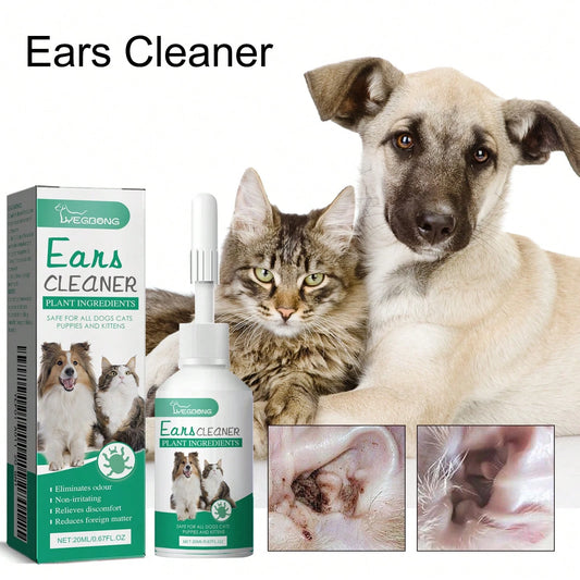 Pet Ear Drops for Cats & Dogs | Gentle Ear Cleaning Solution