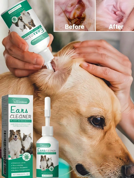 Pet Ear Drops for Cats & Dogs | Gentle Ear Cleaning Solution