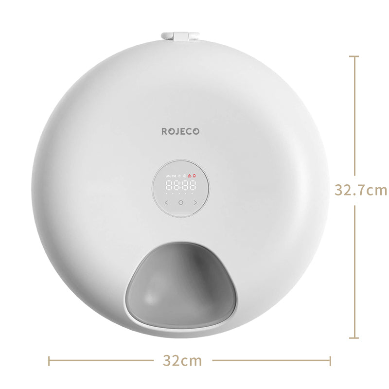 ROJECO 6-Meal Automatic Pet Feeder with Ice Packs for Cats & Dogs