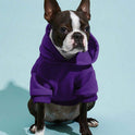Purple Fleece Pet Hoodie – Warm Coat for Dogs & Cats