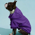 Purple Fleece Pet Hoodie – Warm Coat for Dogs & Cats