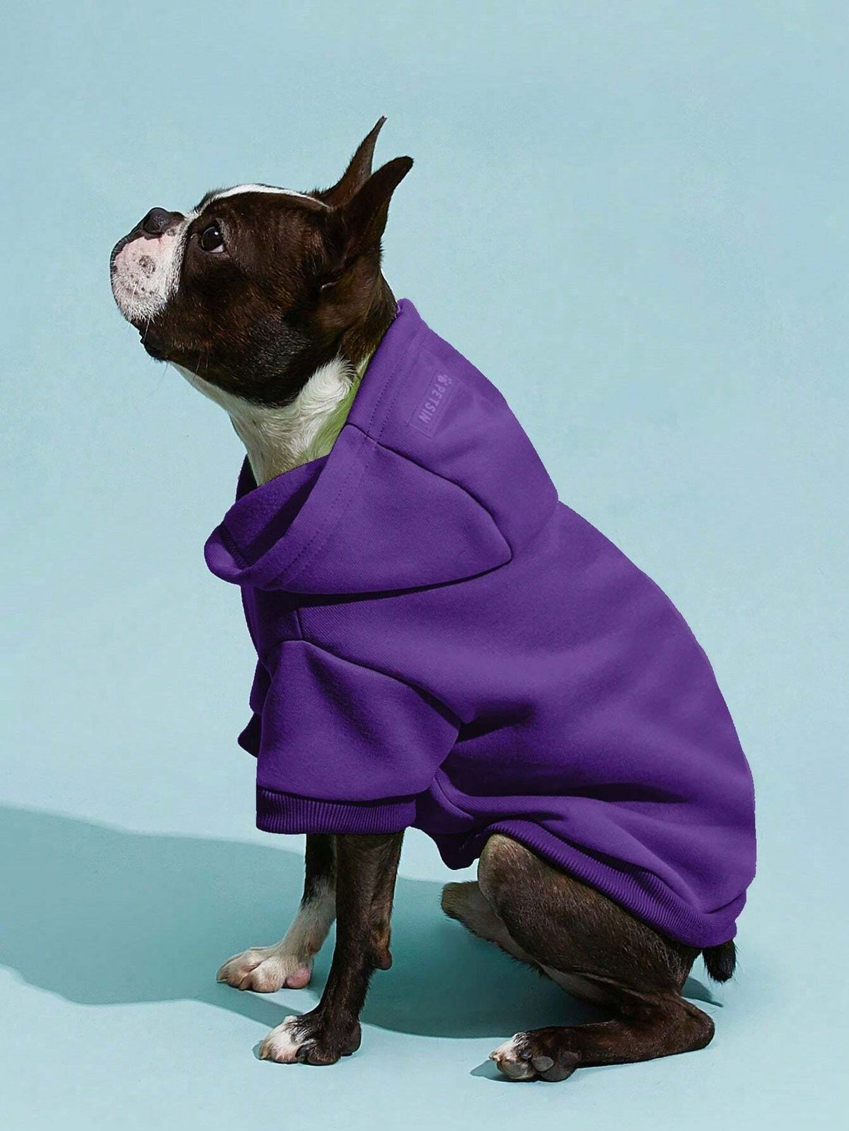 Purple Fleece Pet Hoodie – Warm Coat for Dogs & Cats