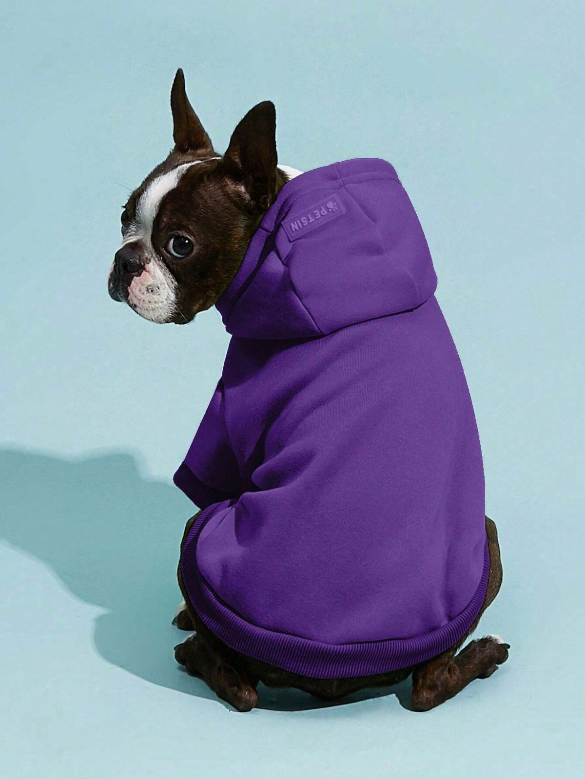 Purple Fleece Pet Hoodie – Warm Coat for Dogs & Cats