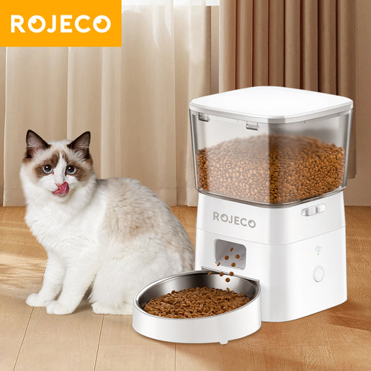 ROJECO 2L WiFi Automatic Pet Feeder | Smart Food Dispenser