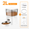 ROJECO 2L WiFi Automatic Pet Feeder | Smart Food Dispenser