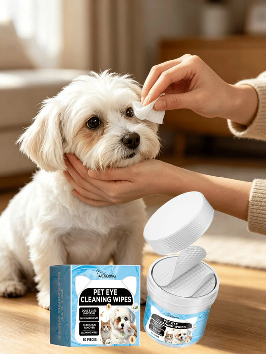 Pet Eye Cleaning Wipes for Cats & Dogs | Tear Stain Remover