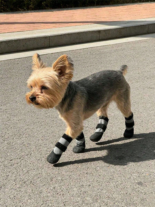 Dog Rain Boots – Waterproof Non-Slip Paw Protection Shoes | 2 Pairs