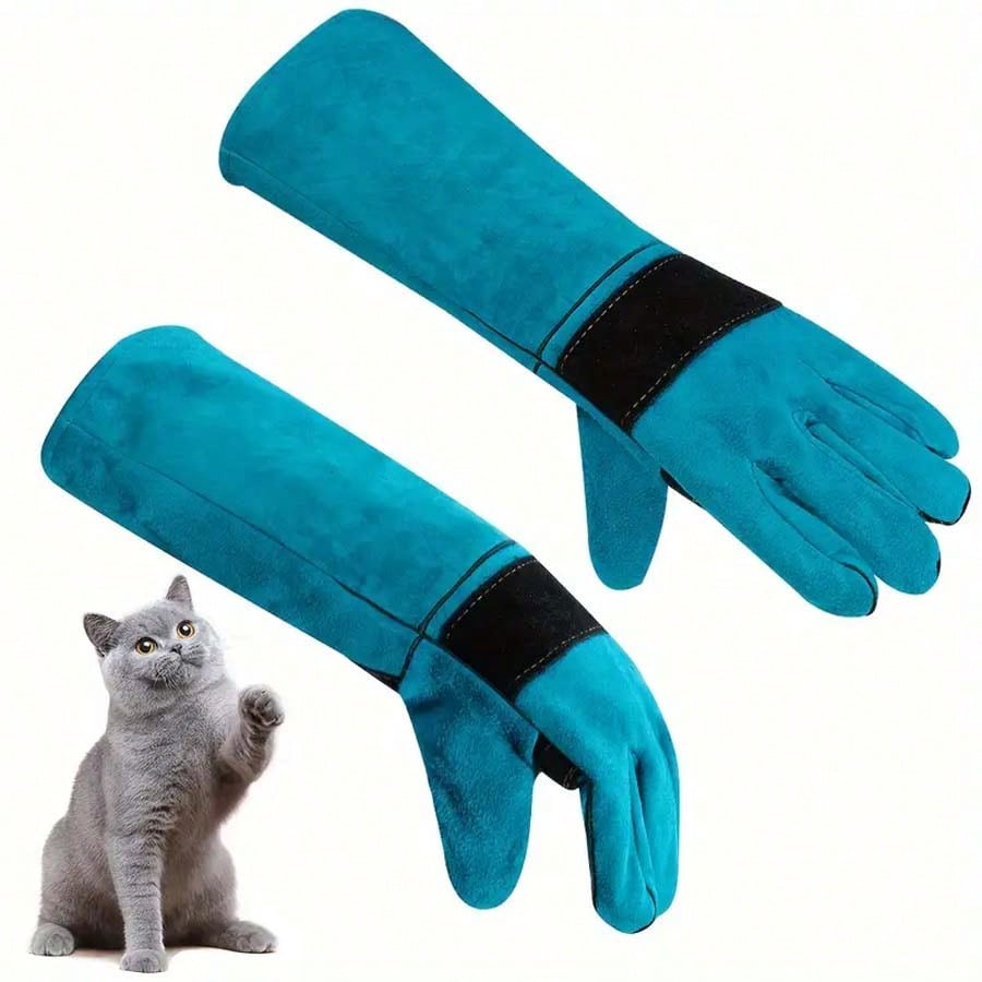 Bite & Scratch Resistant Animal Handling Gloves | Heavy-Duty Protective Gloves