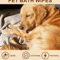 Pet Deodorizing Glove Wipes – Coconut Scent for Dogs & Cats
