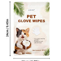 Pet Deodorizing Glove Wipes – Coconut Scent for Dogs & Cats