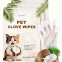 Pet Deodorizing Glove Wipes – Coconut Scent for Dogs & Cats
