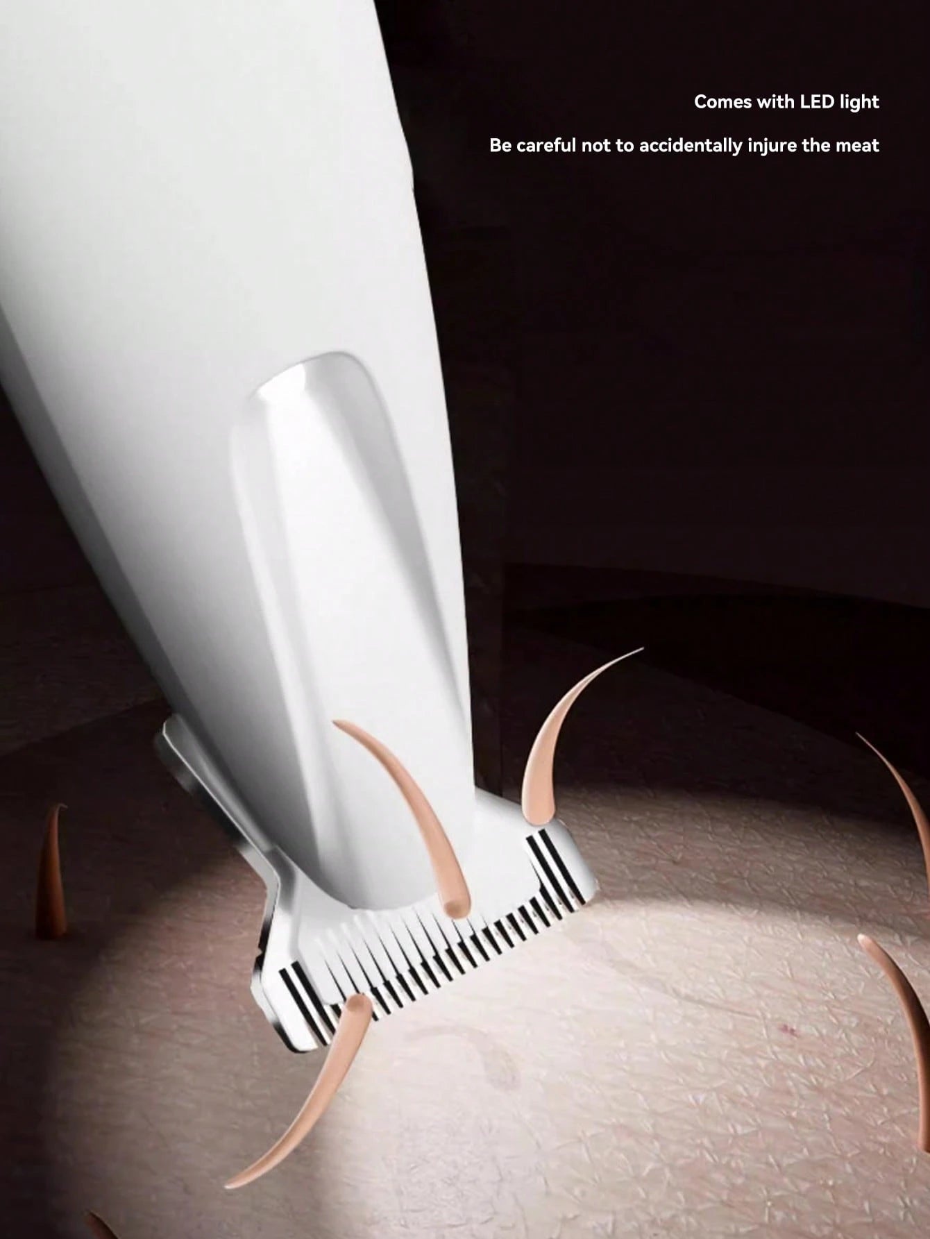 USB Rechargeable LED Pet Paw Trimmer for Dogs & Cats | Low Noise Grooming Clipper