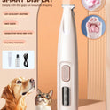 USB Rechargeable LED Pet Paw Trimmer for Dogs & Cats | Low Noise Grooming Clipper