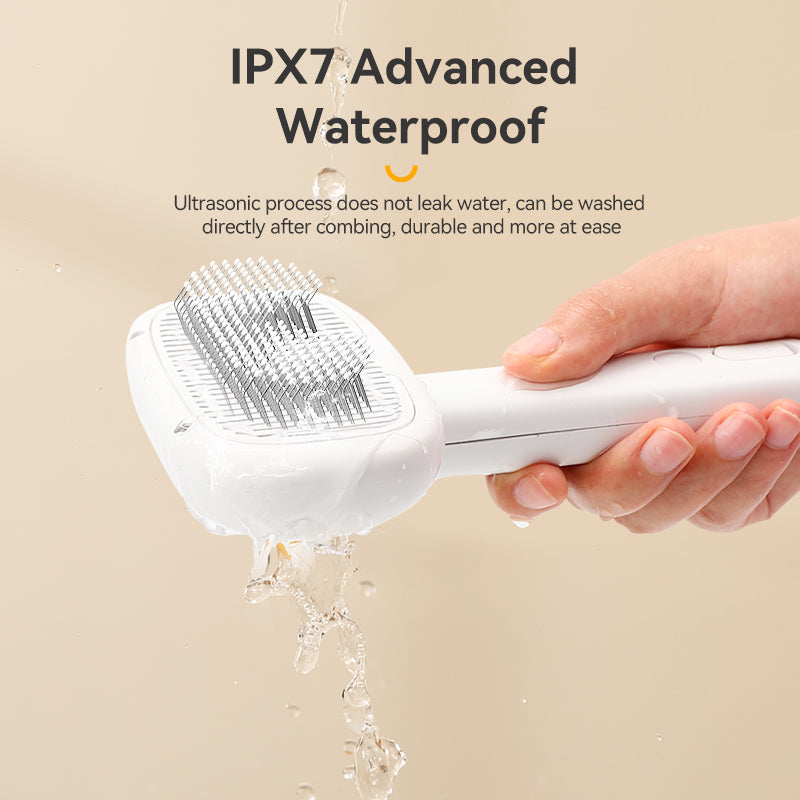 ROJECO Electric Steam Pet Brush with Water Spray for Dogs & Cats