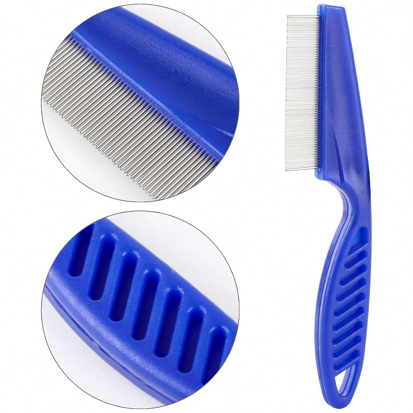 Pet Grooming Comb Set | Dog & Cat Hair Care Brushes (Set of 2 - Big & Small)