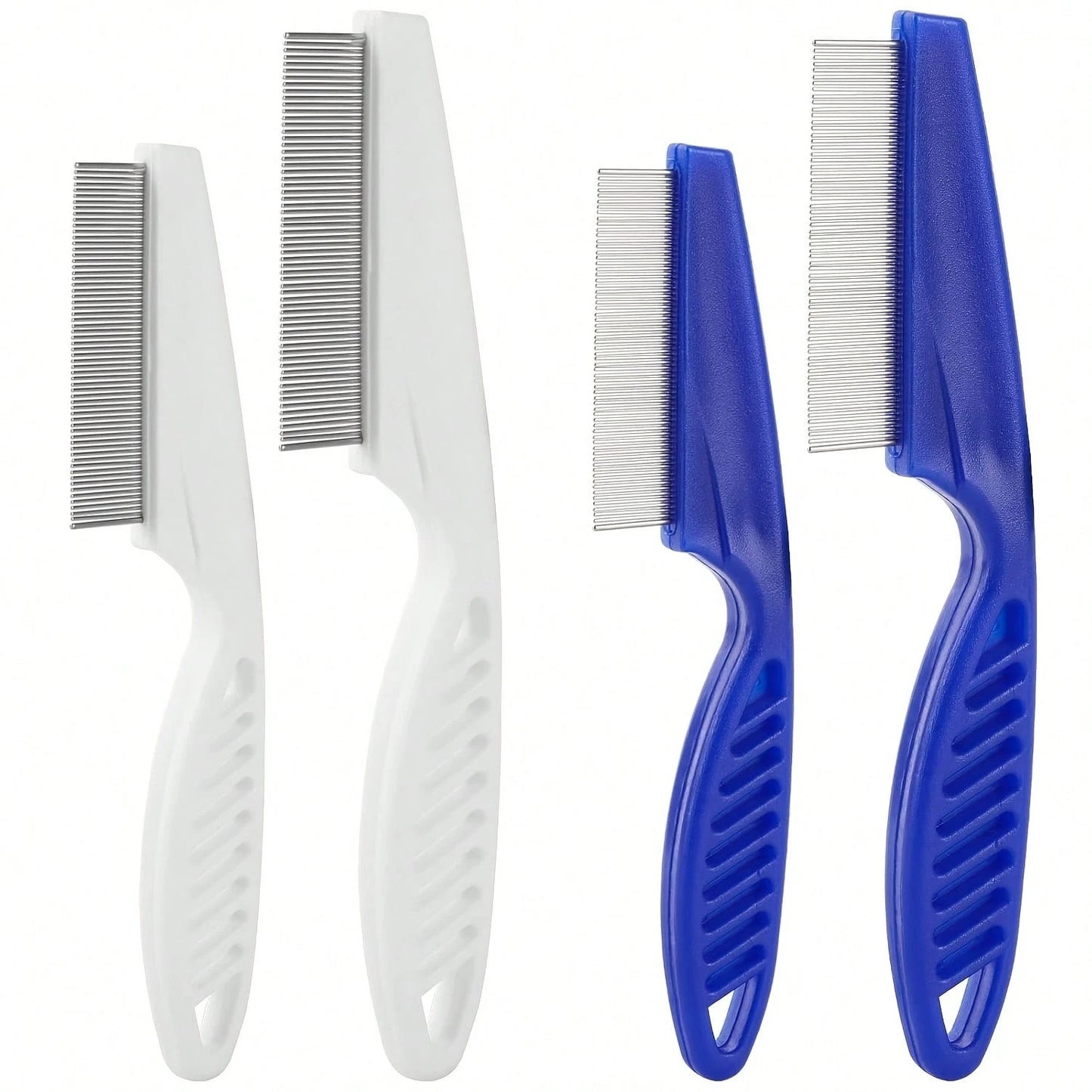 Pet Grooming Comb Set | Dog & Cat Hair Care Brushes (Set of 2 - Big & Small)
