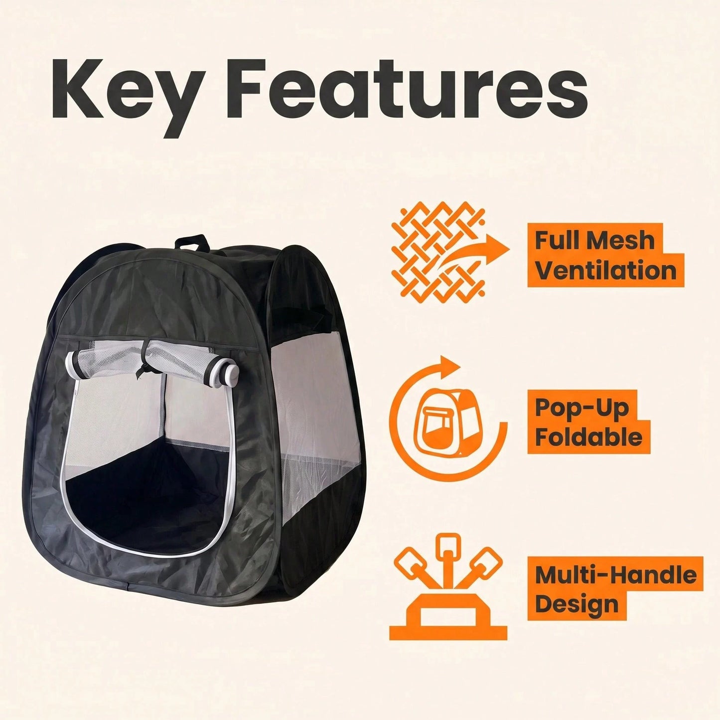 Foldable Pet Playpen | Portable Breathable Indoor & Outdoor Pet Pen