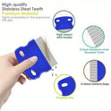 4-Pack Flea & Grooming Comb Set | Stainless Steel Dog & Cat Combs