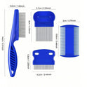 4-Pack Flea & Grooming Comb Set | Stainless Steel Dog & Cat Combs